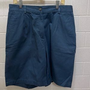 LL Bean Women's Size 12 Shorts, Classic Fit, Navy Blue